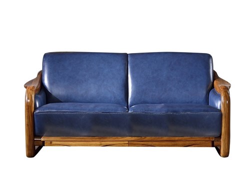 205-Q祥豪源沙发北欧风格真皮沙发实木沙发