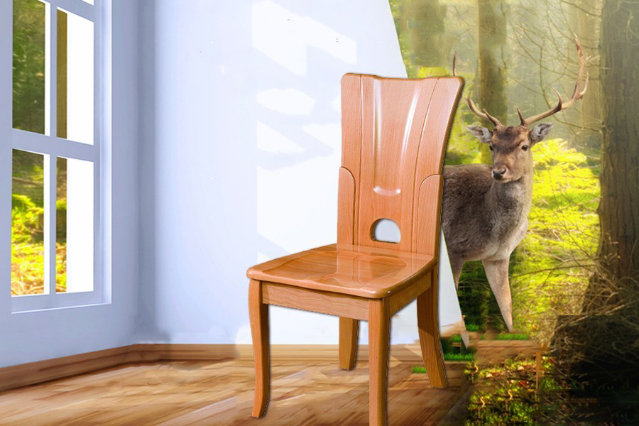 A-028餐椅尚木北欧风格实木餐椅椅子