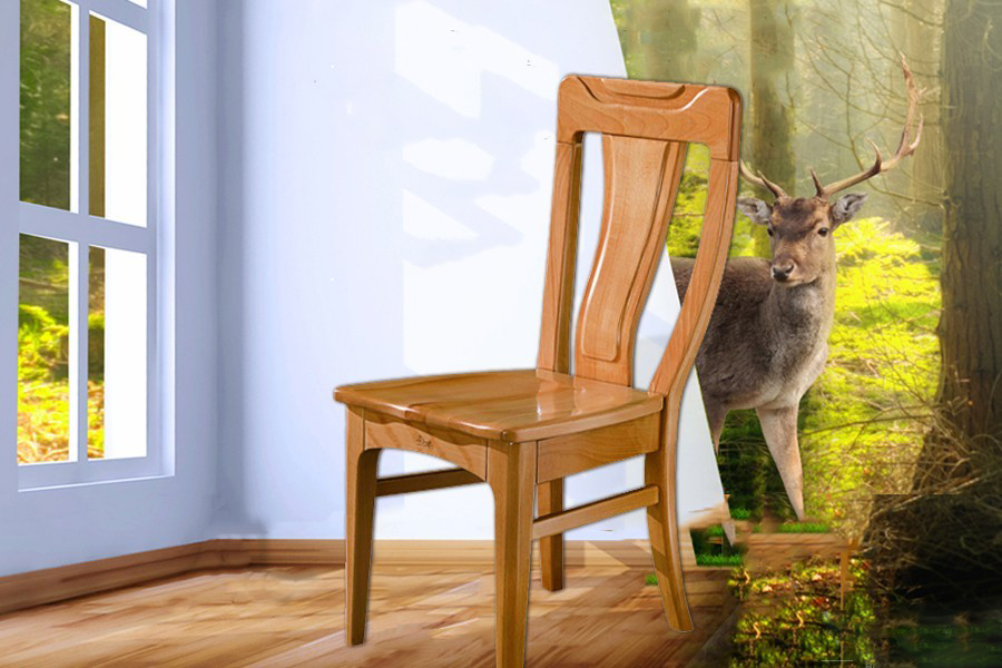 A-031餐椅尚木北欧风格实木餐椅椅子